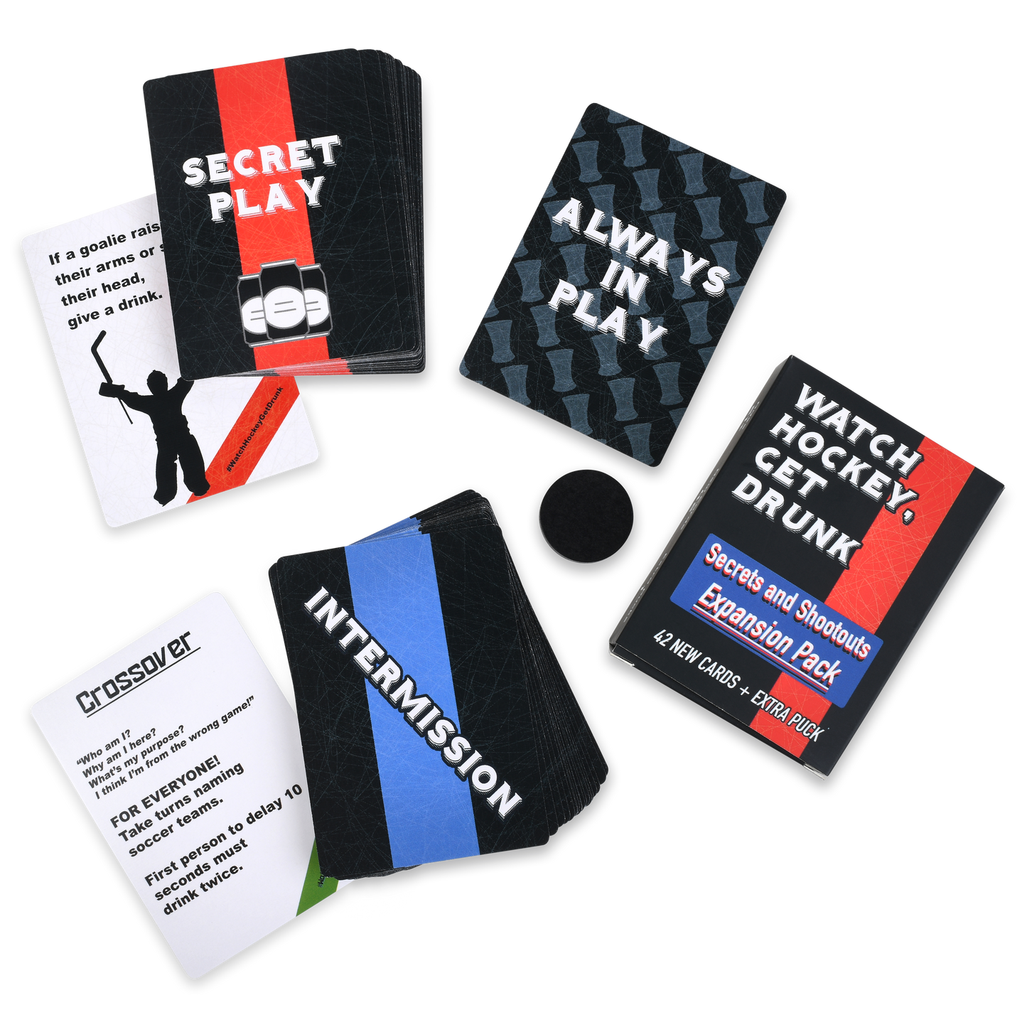 Secrets and Shootouts EXPANSION PACK for Watch Hockey, Get Drunk - PREORDER